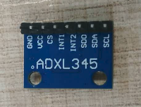 ADXL345 sensor to detect three axis acceleration values.