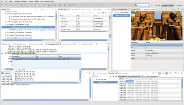 Snapdragon OpenCL Debugger updated to support Android L in Eclipse