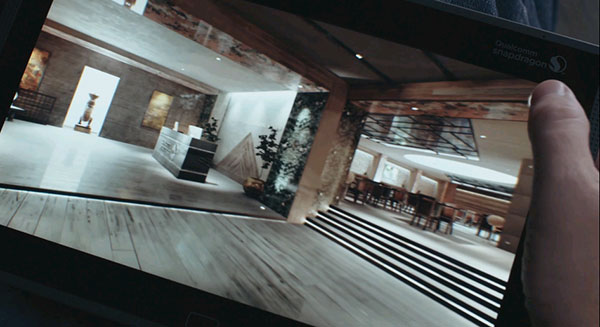 Zen Restaurant architectural visualization running on Snapdragon 820 MDP with Adreno 530