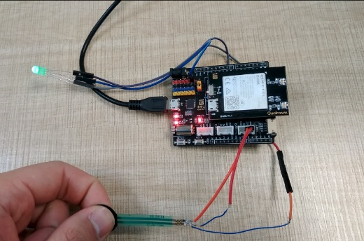 Parts used for the GoKit4 development kit demo-Smart-Pressure-detector.