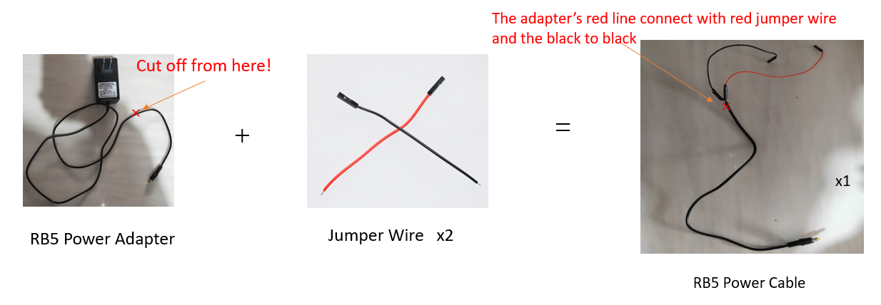 How to make the power cable for the robotics kit