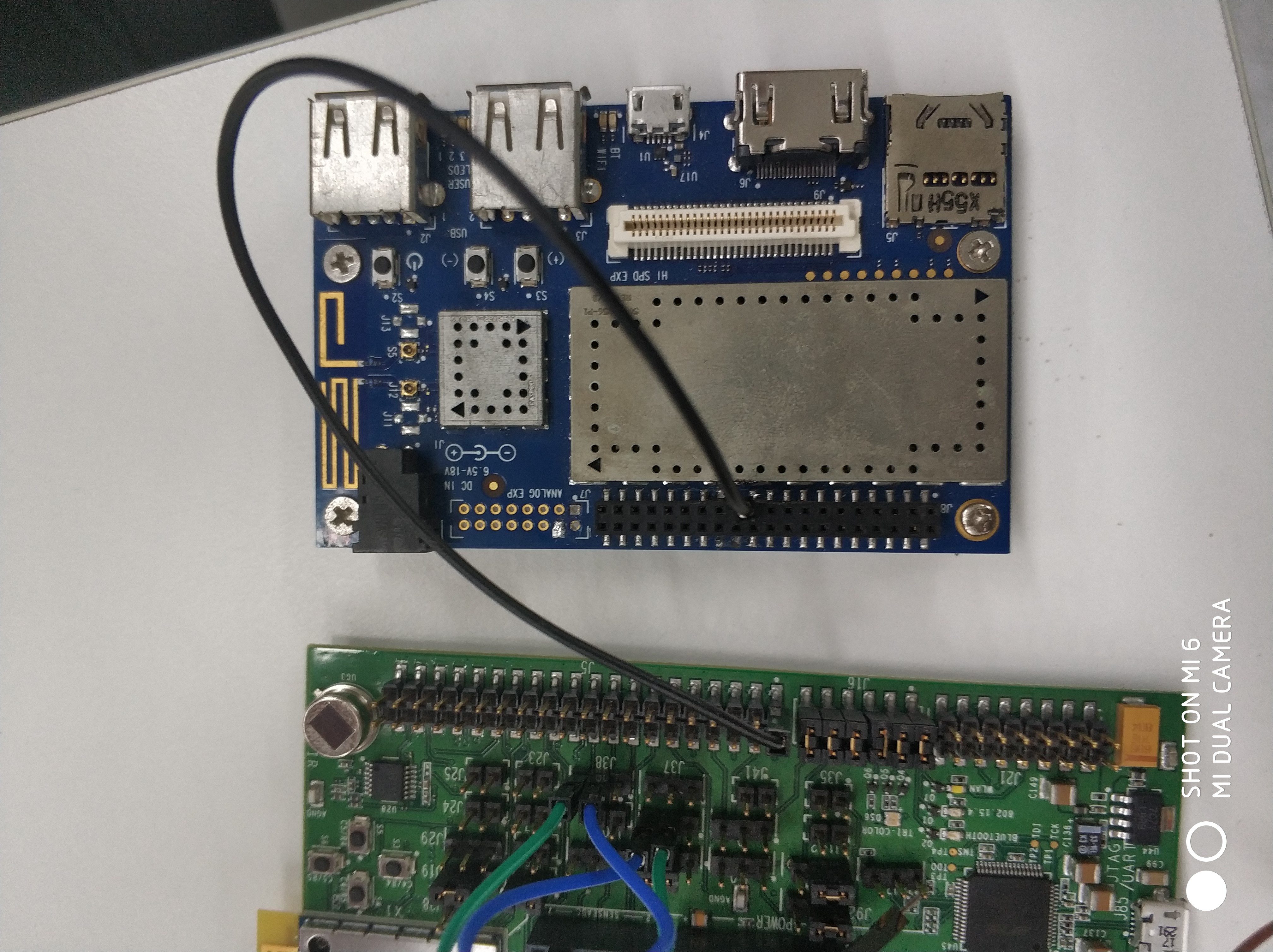 Connecting the QCA4020 board to the DragonBoard 410c